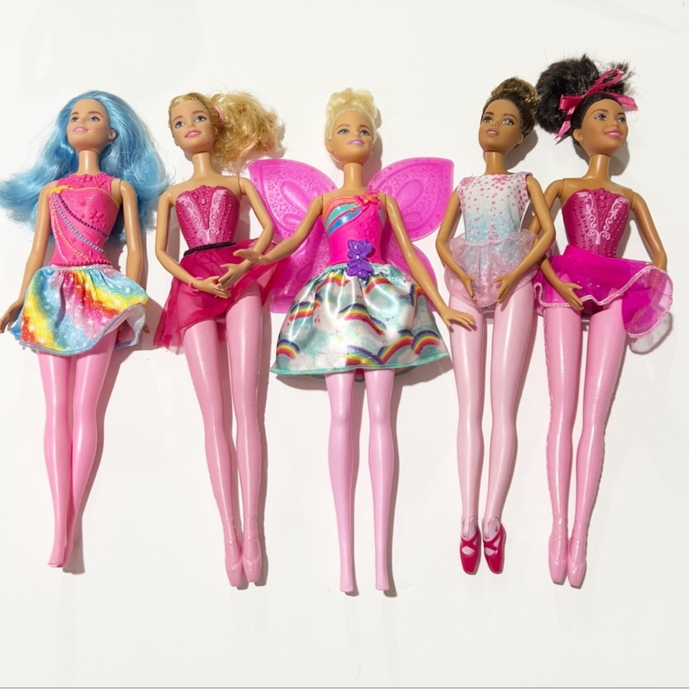 Colorful Barbie Fashion Dolls Set